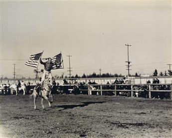 (RODEO) Group of 31 photographs of rodeo events in Seattle, Washington.